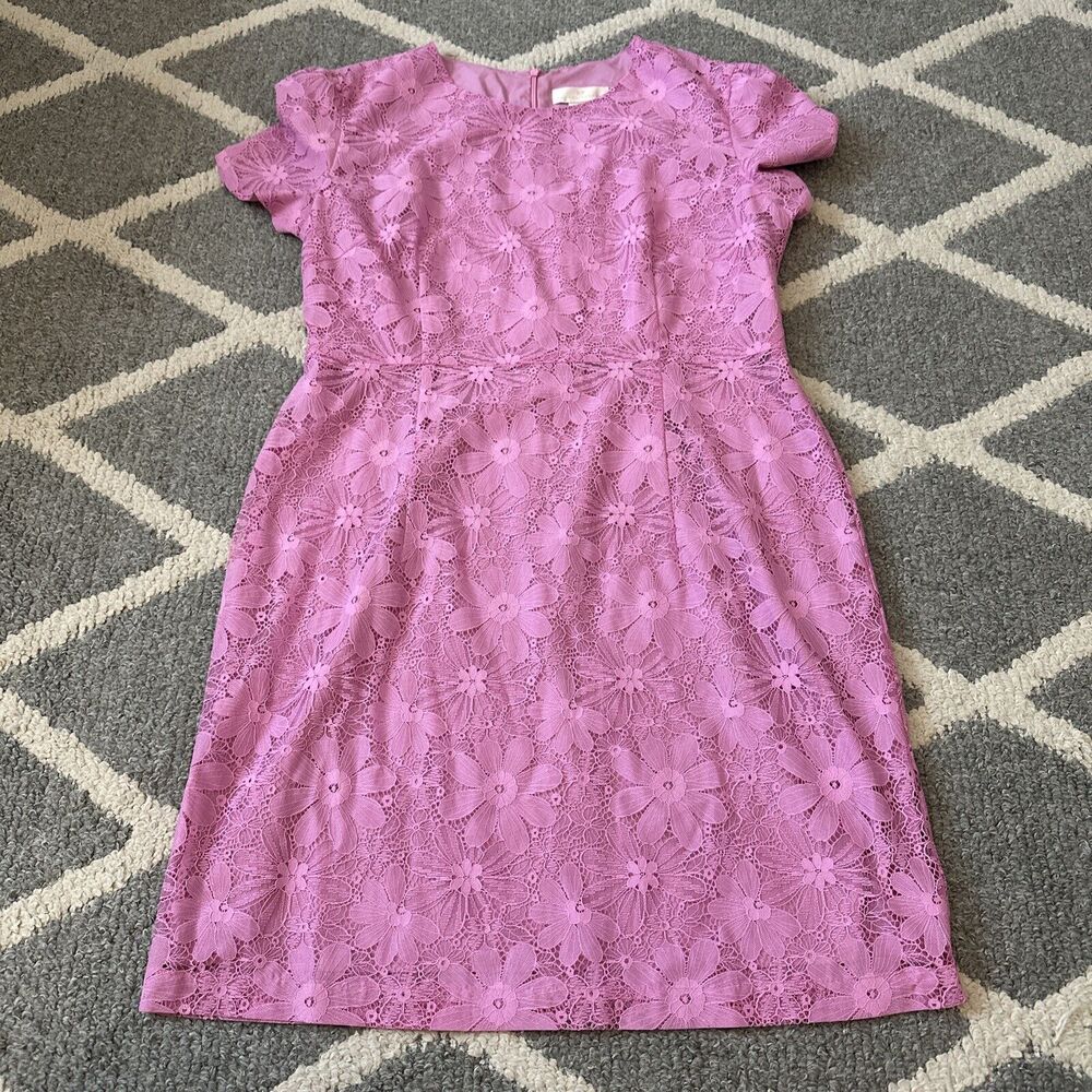 RP Rachel Parcell | Cap Sleeve‎ Floral Lace Sheath Dress Pink Size 12